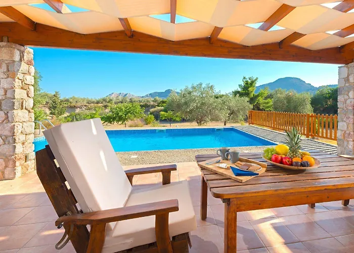 Olive Private Swimming Pool 5 Bdr Rhodes Willa Kolymbia